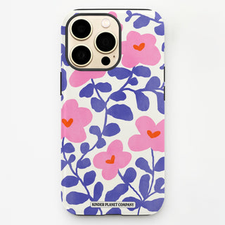 Abstract Flowers Tough Phone Case