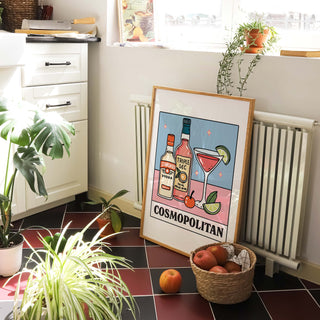 'Cosmopolitan' Recipe Cocktail Print