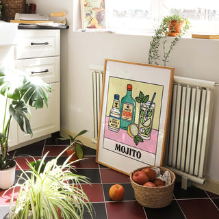 'Mojito' Recipe Cocktail Print