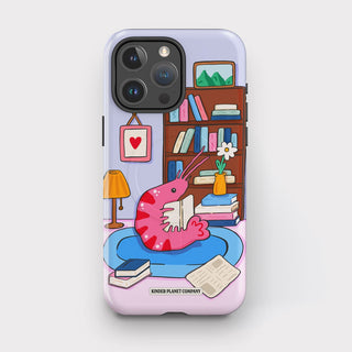 Cosy Book Nook Shrimp Tough Magsafe Phone Case