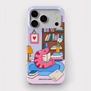 Cosy Book Nook Shrimp Snap Phone Case