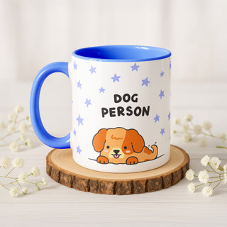 'Dog Person' Accent Mug