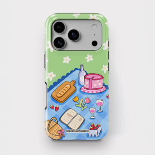 Floral Picnic Green Tough Phone Case