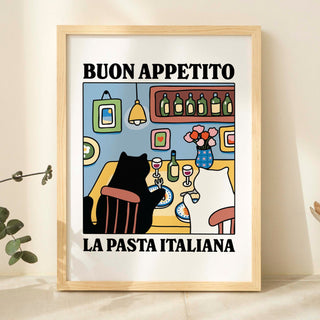 'Buon Appetito' Cat Print