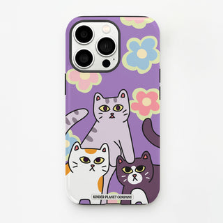 Three Little Cats Tough Phone Case