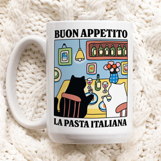 'Buon Appetito' Cat Mug