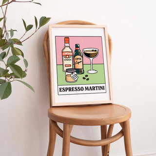 'Espresso Martini' Recipe Cocktail Print