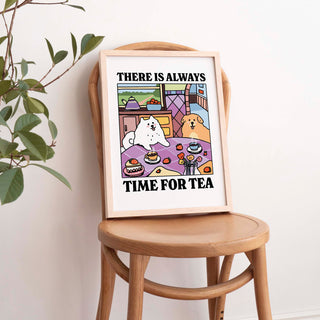 'Time for Tea' Dog Print