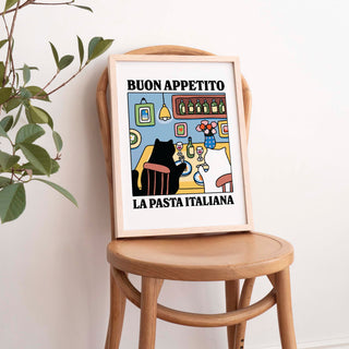 'Buon Appetito' Cat Print