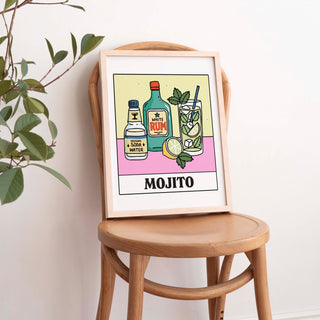 'Mojito' Recipe Cocktail Print
