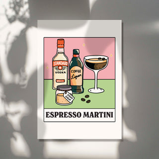 'Espresso Martini' Recipe Cocktail Print