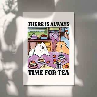 'Time for Tea' Dog Print