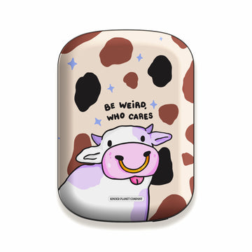 Be Weird, Who Cares Cow Magnetic Power Bank