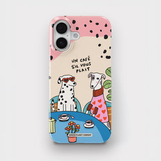 Un Cafe Sil Vous Plait Dog Snap Phone Case