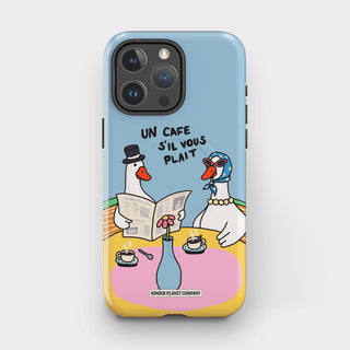 Un Cafe Sil Vous Plait Goose Blue Tough Magsafe Phone Case