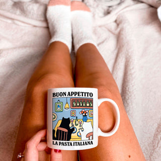 'Buon Appetito' Cat Mug