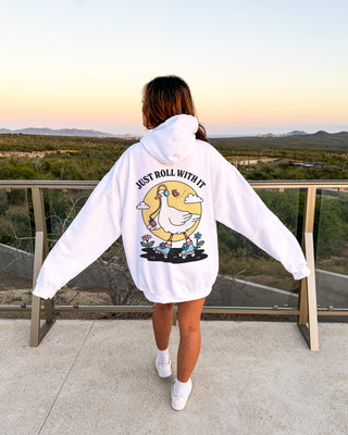 'Just roll with it' Goose Hoodie