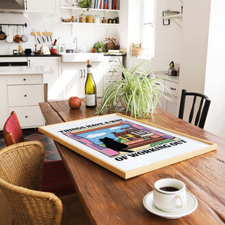 'Things have a way of working out' Cat Print