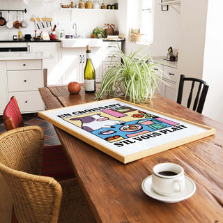 'Un Croissant Sil Vous Plait' Cow Print
