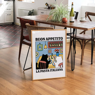 'Buon Appetito' Cat Print