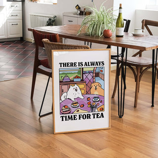 'Time for Tea' Dog Print