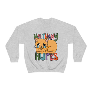'My Tummy Hurts' Cat Sweatshirt