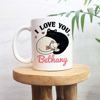 'I love you' Cat Mug
