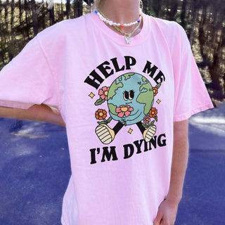 'Help me' Earth T-shirt