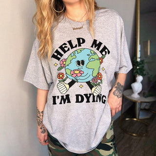 'Help me' Earth T-shirt