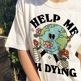 'Help me' Earth T-shirt