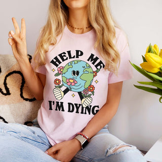 'Help me' Earth T-shirt