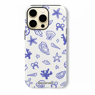 Coastal Shells Doodle Tough Phone Case