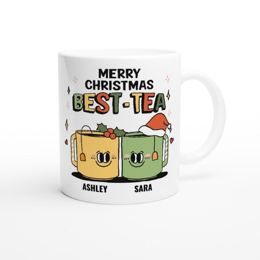 Custom 'Best-Tea' Christmas Friend Mug - Mugs - Kinder Planet Company
