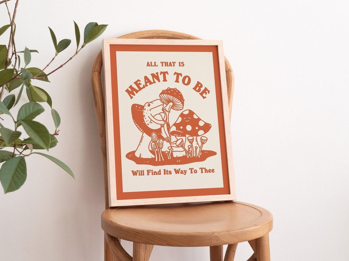 Framed "All That is Meant to Be" Print - Framed Prints - Kinder Planet Company