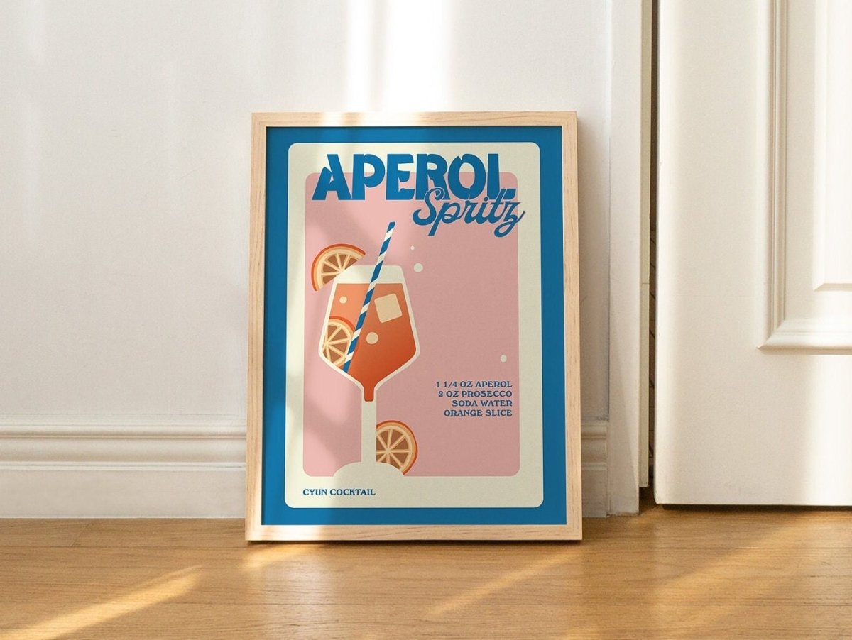 Framed "Aperol Spritz" Print - Framed Prints - Kinder Planet Company