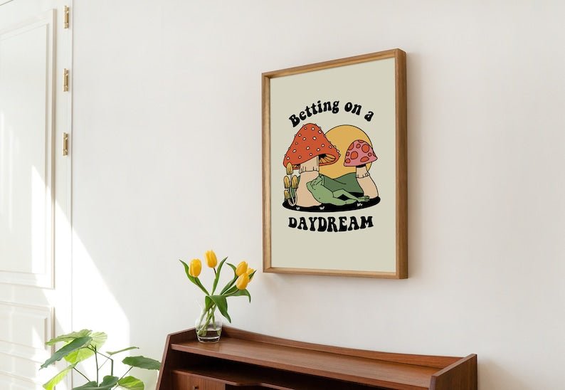 Framed "Betting On A Daydream" Print - Framed Prints - Kinder Planet Company