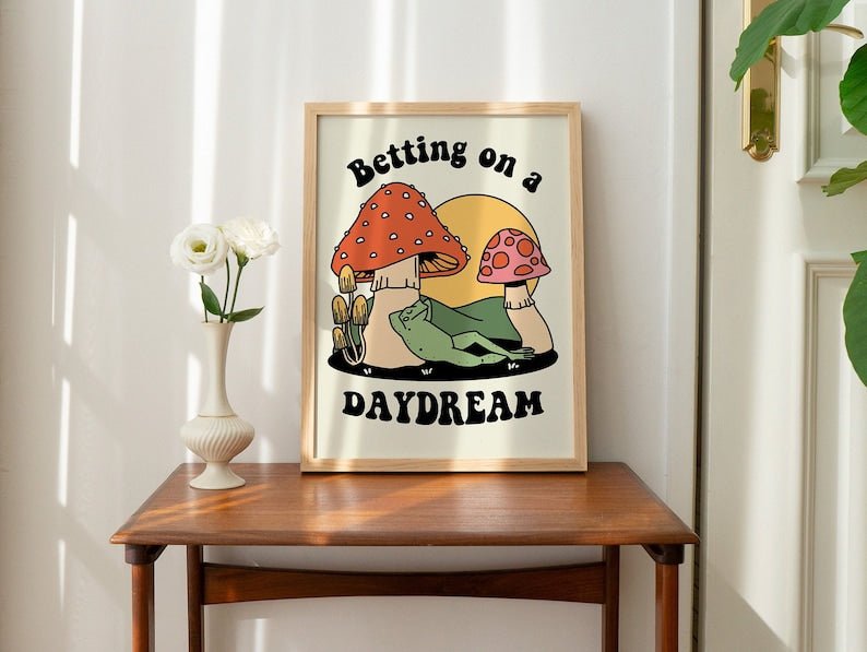 Framed "Betting On A Daydream" Print - Framed Prints - Kinder Planet Company