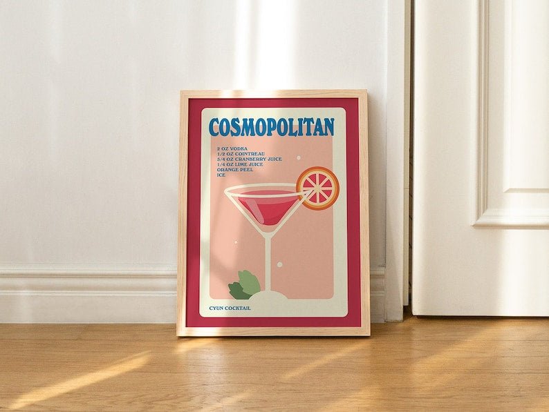 Framed "Cosmopolitan" Print - Framed Prints - Kinder Planet Company