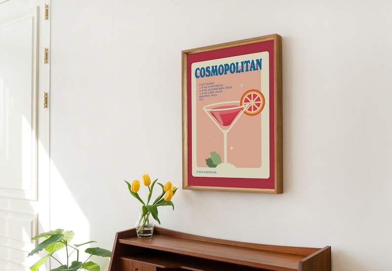 Framed "Cosmopolitan" Print - Framed Prints - Kinder Planet Company
