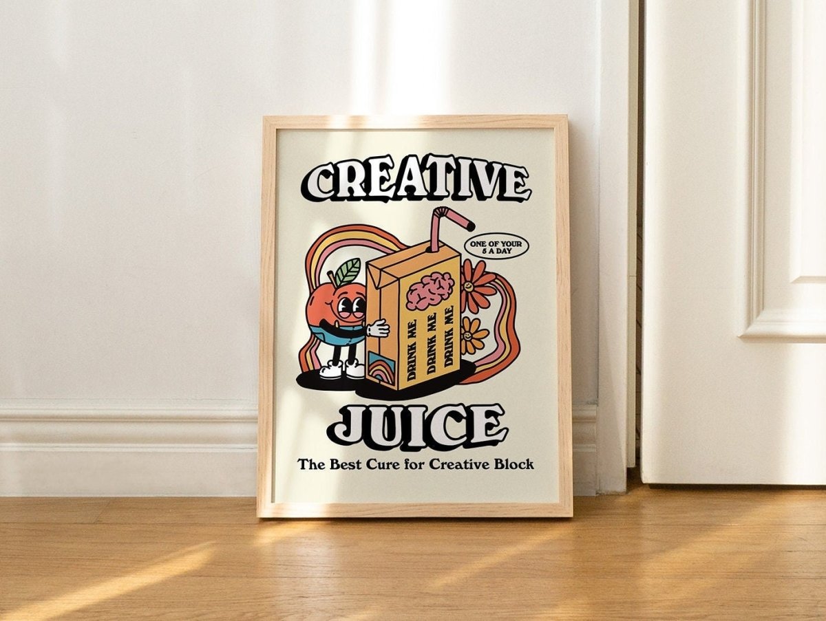 Framed "Creative Juice" Print - Framed Prints - Kinder Planet Company