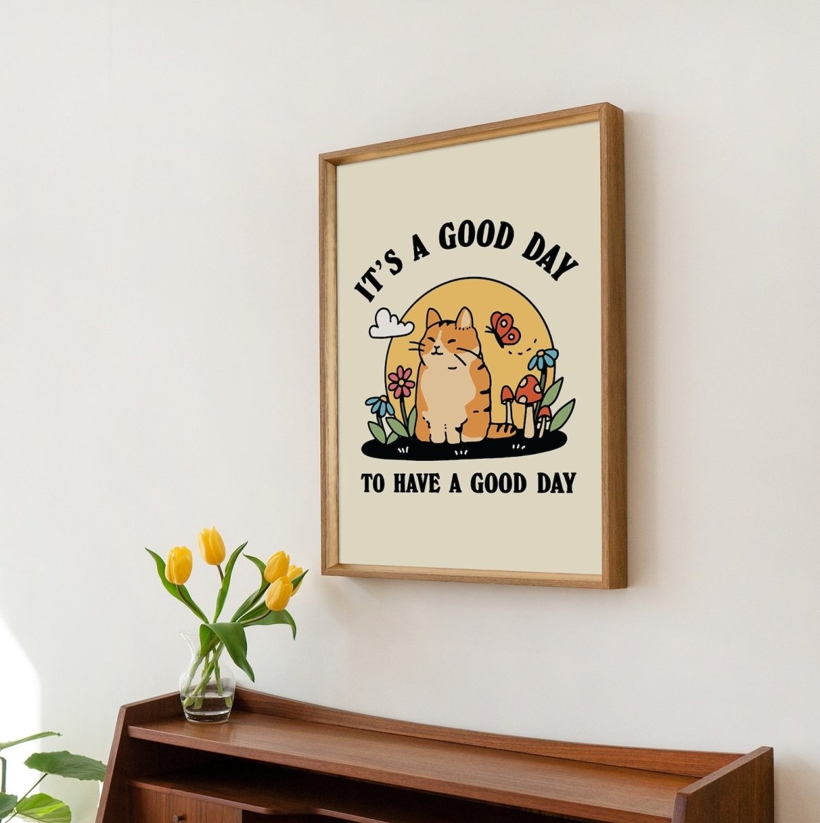Framed "Good Day To Have A Good Day" Print - Framed Prints - Kinder Planet Company