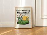 Framed "Good Morning Beautiful" Print - Framed Prints - Kinder Planet Company
