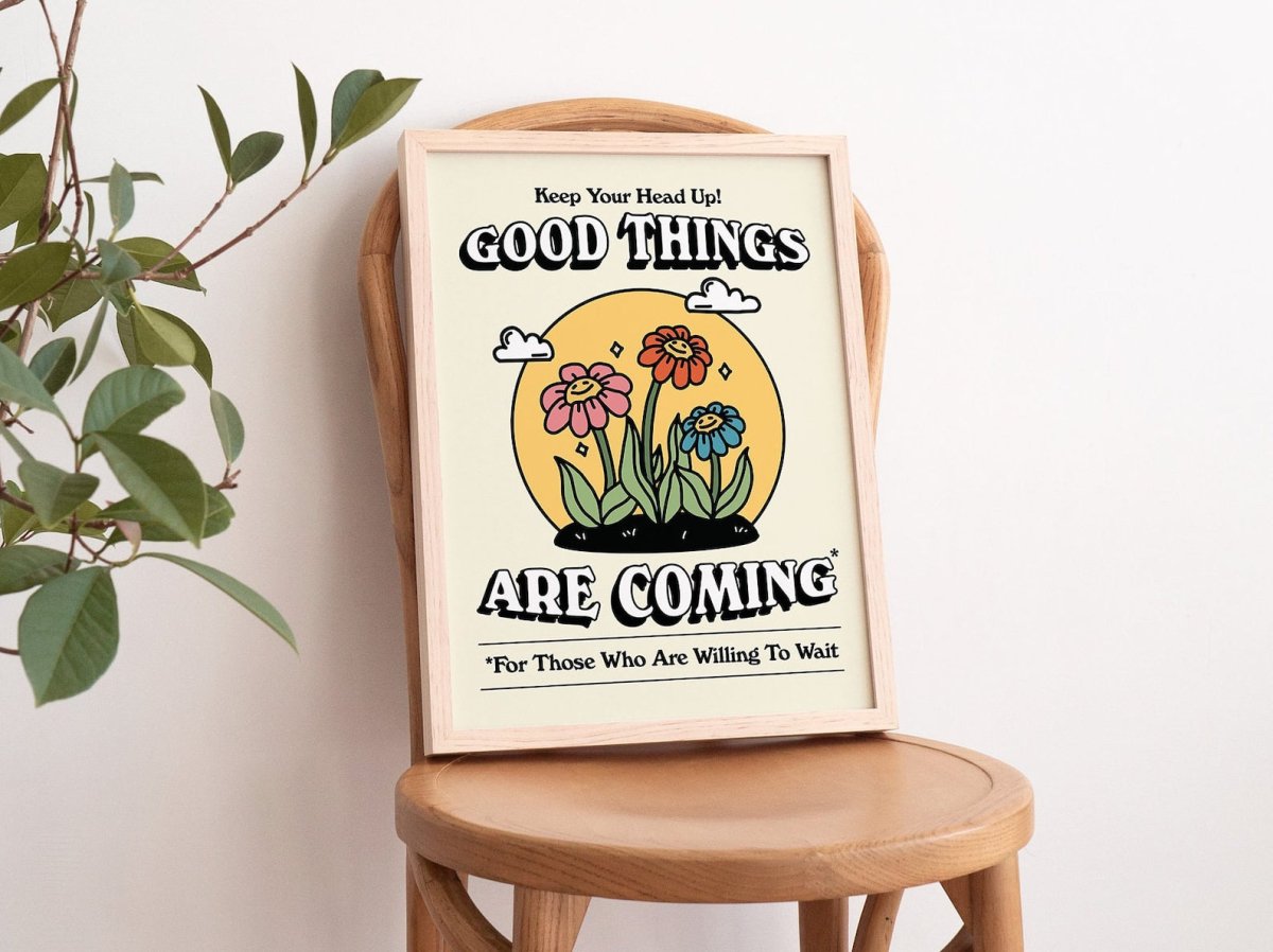 Framed "Good Things Are Coming" Print - Framed Prints - Kinder Planet Company