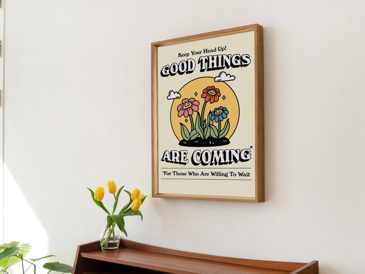 Framed "Good Things Are Coming" Print - Framed Prints - Kinder Planet Company