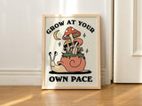 Framed "Grow At Your Own Pace" Print - Framed Prints - Kinder Planet Company