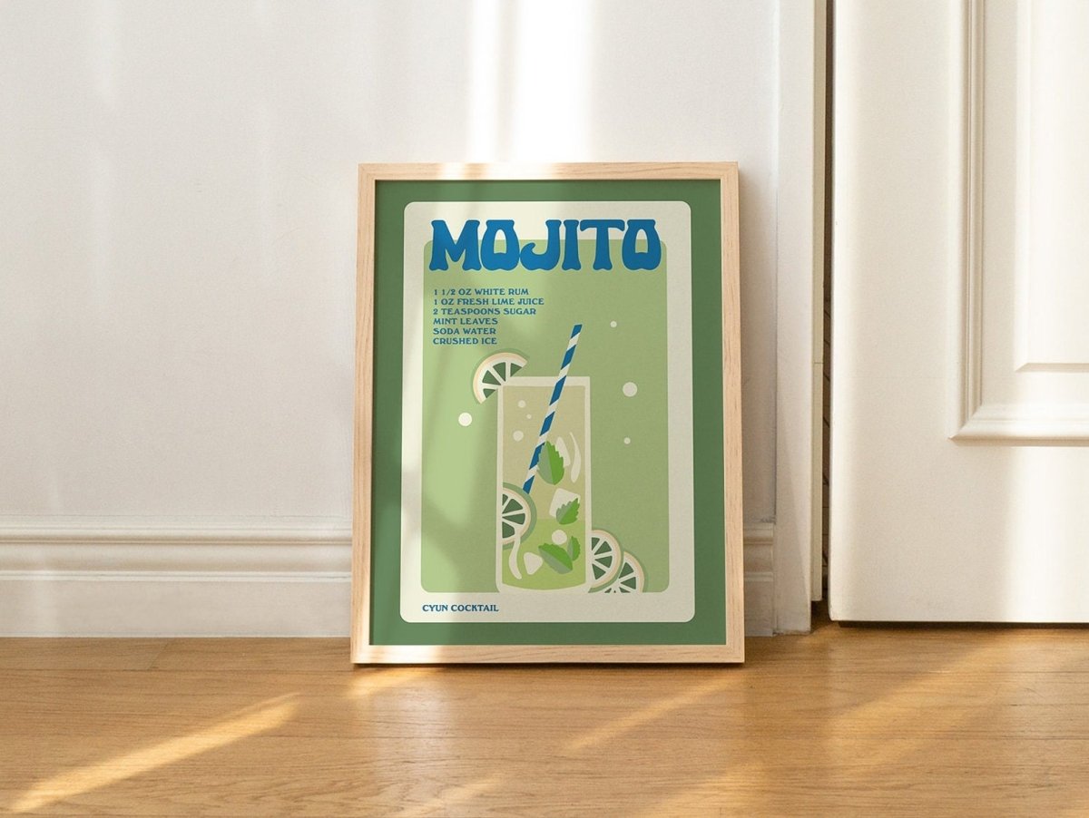 Framed "Mojito" Print - Framed Prints - Kinder Planet Company