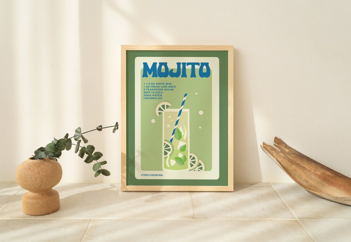 Framed "Mojito" Print - Framed Prints - Kinder Planet Company