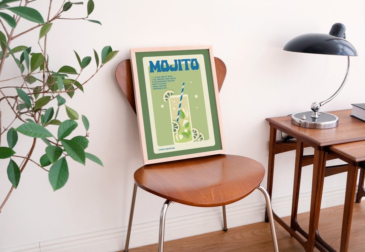 Framed "Mojito" Print - Framed Prints - Kinder Planet Company