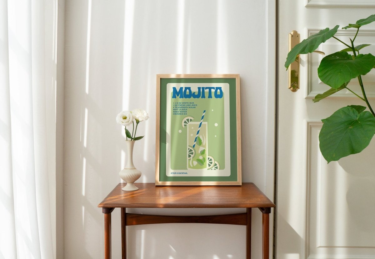 Framed "Mojito" Print - Framed Prints - Kinder Planet Company