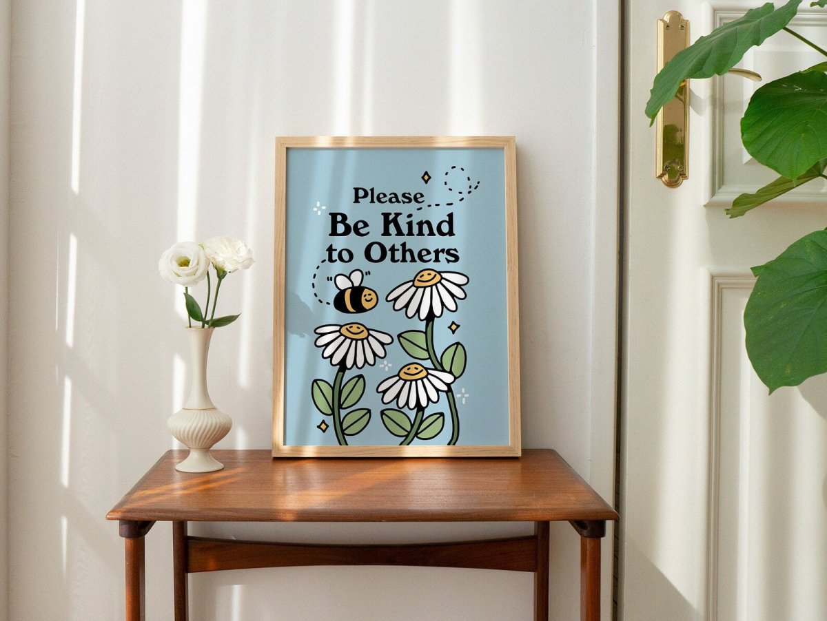 Framed "Please Be Kind To Others" Print - Framed Prints - Kinder Planet Company